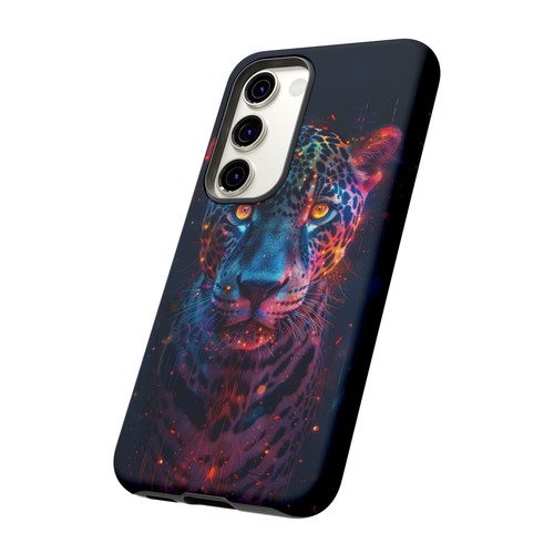 Abstrakt Jaguar Neon Leopard - Handy Tinte Hülle für Samsung Galaxy S25 S24 S23 S22 - Bild 49 von 91