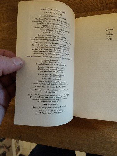 BOOK - Anne Rice Servant Of The Bones Horror Fiction Paperback - Picture 3 of 5