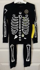 Cat  Jack 2pc Skeleton Tight Fit Pajama Set - Glow In The Dark Size 6