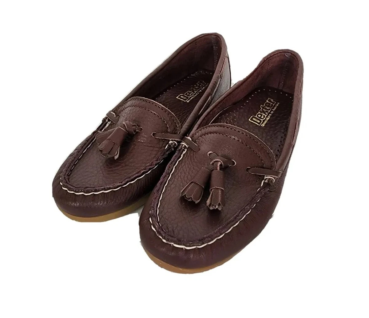Mocassins en cuir vintage ann es 70 Dexter vintage ann es 70 Oxblood vin glands