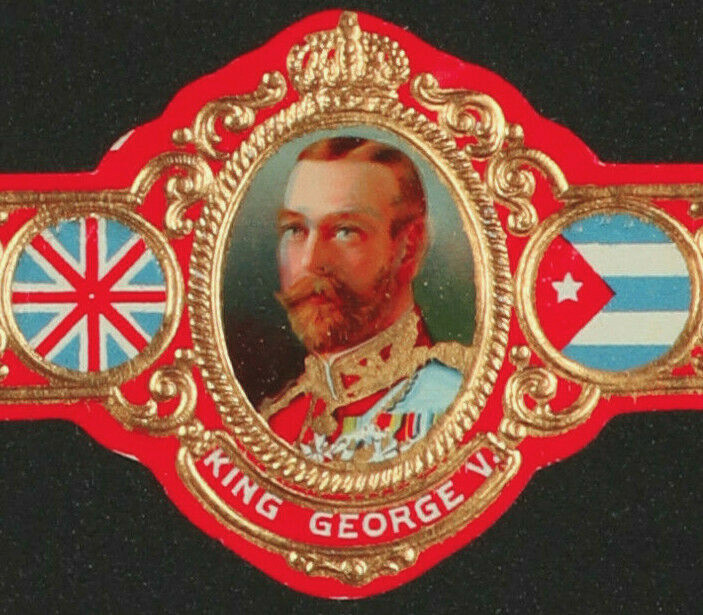 279Vt-VITOLA-Antigua-Old Cigar Band-Marca ROMEO Y JULIETA KING GEORGE V.