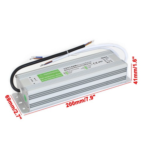 Tira de luz LED transformador fuente de alimentación controlador de alta calidad 12V 120W IP67/IP20 - Imagen 6 de 28