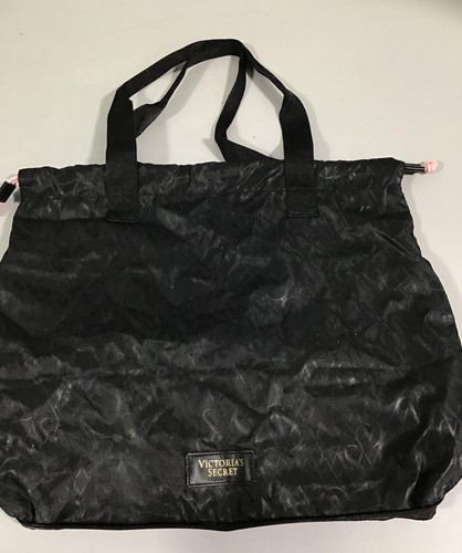 NWT~Victoria's Secret Black X-Large Tote Purse In A Bag - Picture 10 of 12