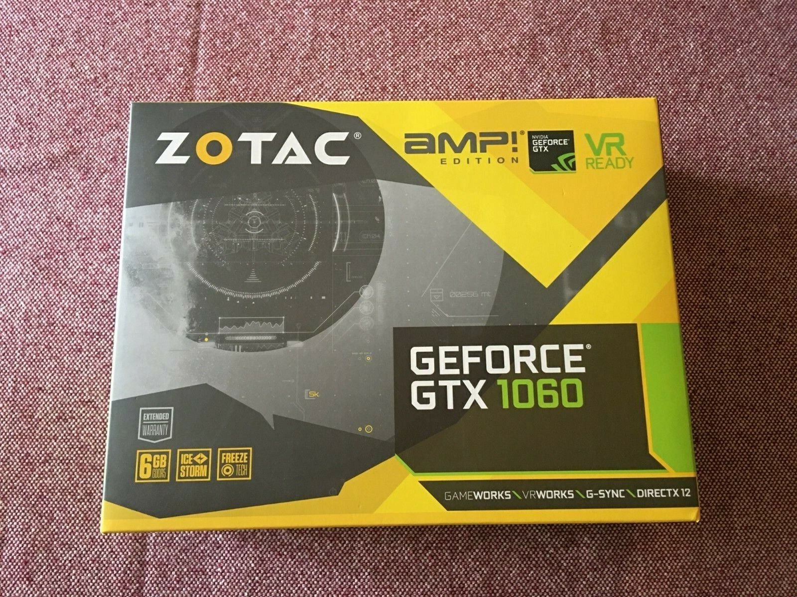 ZOTAC GeForce GTX 1060 AMP 6GB GDDR5 Graphics Card (ZT 