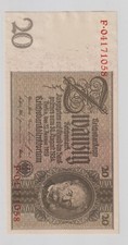 Banknote 20 RM 22.1.1929