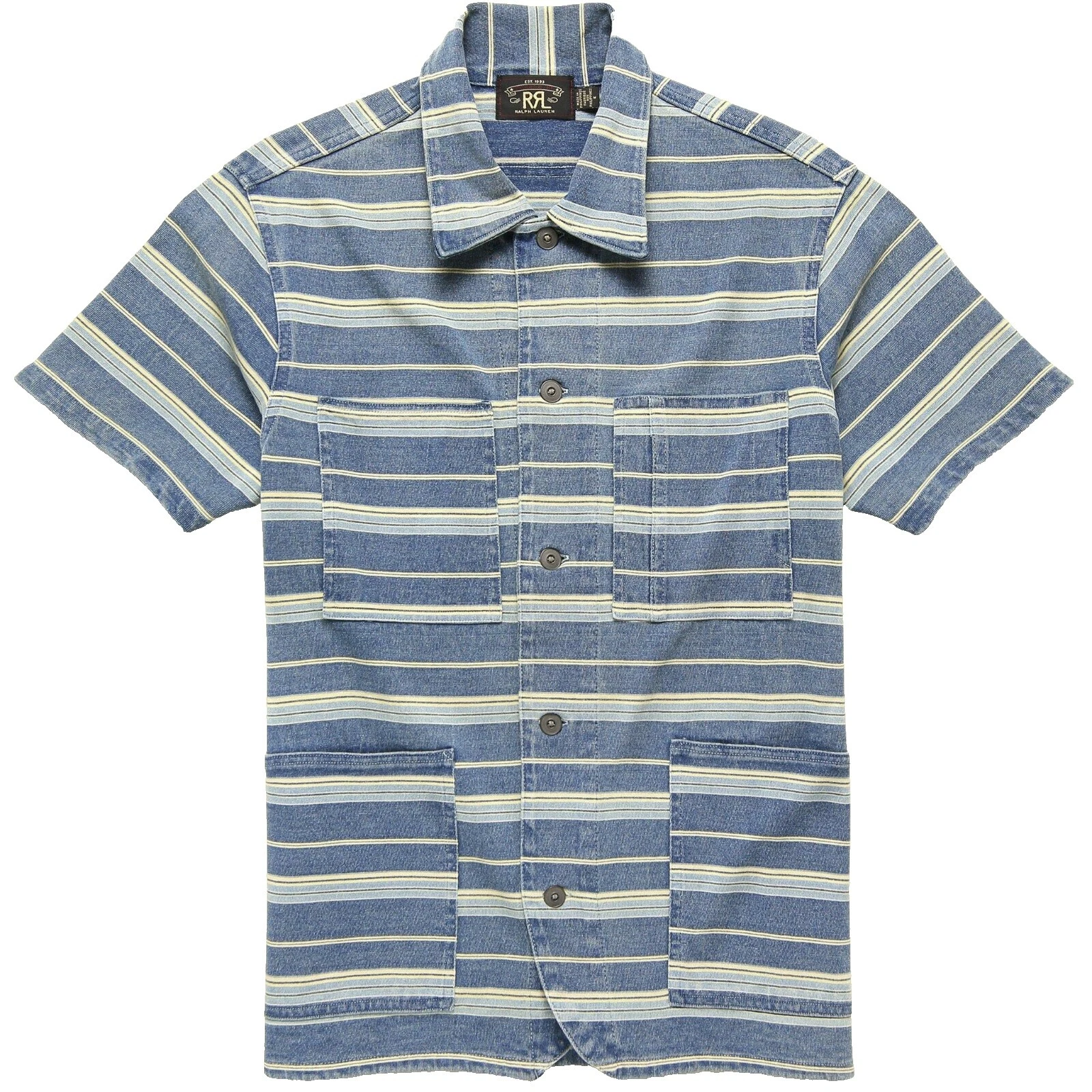 RRL Short Sleeve Casual Button-Down Shirts for Men