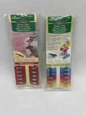 Clover Wonder Clips 10 Pieces Red or Multi Colors