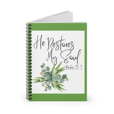 Psalm 23 Lord scripture college school mom gift Spiral Notebook - Ruled Line