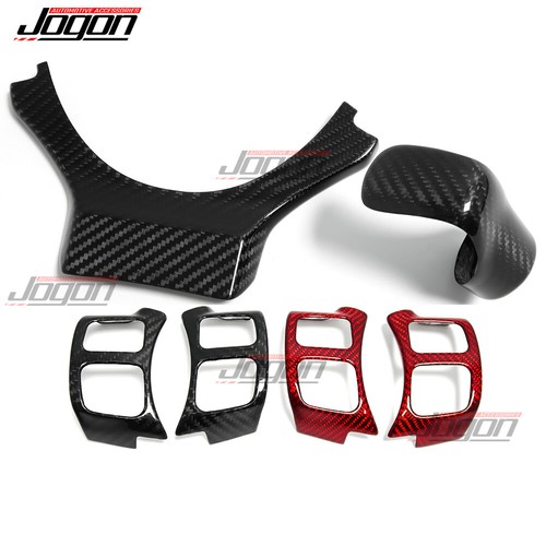 Carbon Steering Wheel Trim+ Shifter Head Cover For Lexus IS 300 350 500 2021-24 - Picture 2 of 23