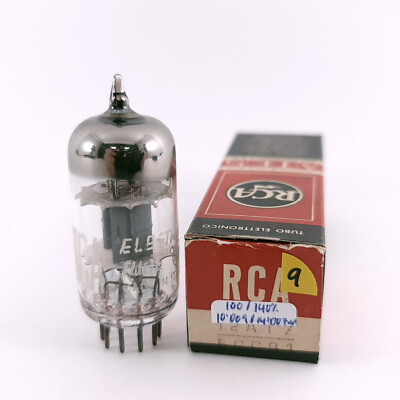 1 X 12AT7 / ECC81 RCA TUBE. 1960s ITALIAN PROD. COPPER RODS. 9