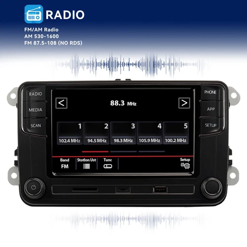 Für VW Autoradio RCD360 Pro 2 RCD440 PRO 187B AndroidAuto Wireless CARPAY BT - Bild 14 von 15