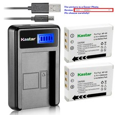 Kastar Battery LCD USB Charger for Fuji NP-95 FNP95 NP95  Fujifilm FinePix X-S1