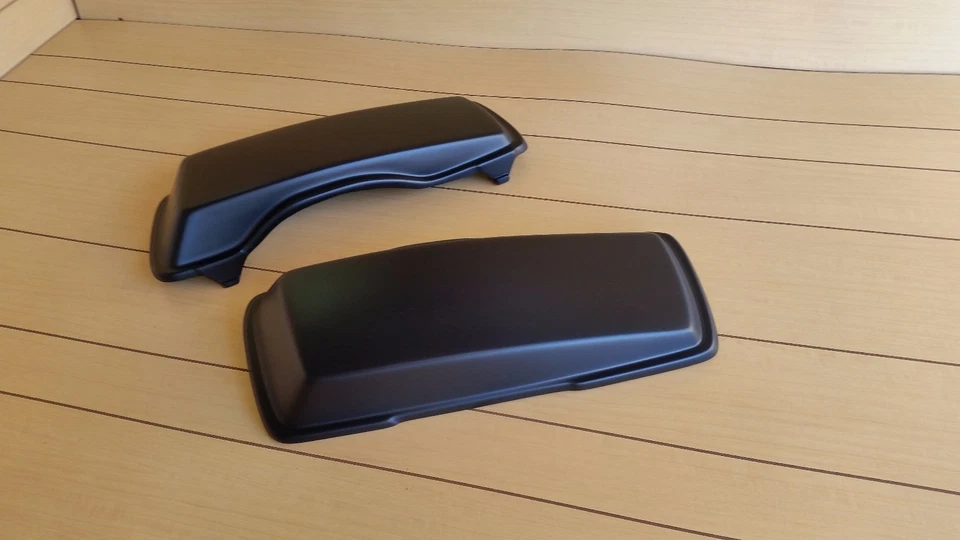 ALFORJAS ESTIRADAS 4" ESCAPE 2 EN 1 Y TAPAS PARA HARLEY DAVIDSON 89-2013 Foto 4 de 4