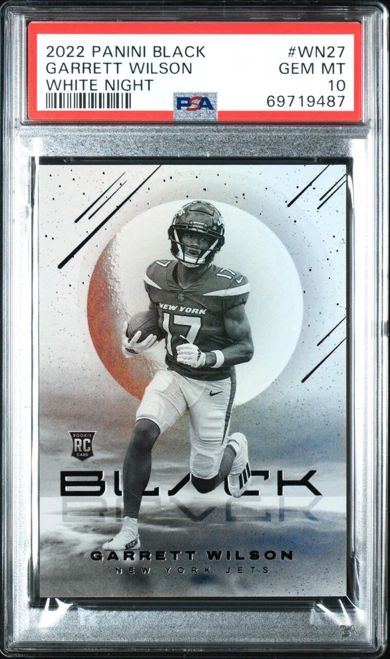 Garrett Wilson Panini Black White Night #WN27 Base