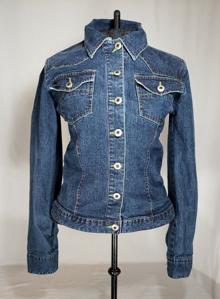 ジャケット・アウター X-girl CONTRAST STITCH CROPPED JACKET X-girl（エックスガール）の「CONTRAST STITCH CROPPED JACKET