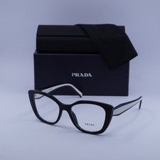 Prada PRB04V 16K1O1 Black 53mm Eyeglasses New Authentic