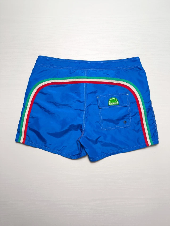 SUNDEK Short De Bain Homme Tricolore ITALIE Drapeau Italien Taille 34 / 48 ITA - Photo 3/4