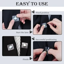 32 Pairs 1.18 Inch Invisible Hidden Sew Magnetic Snap,PVC Strong Magnetic Clo...