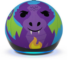 Image of Amazon Echo Dot Kids 5th Gen Smart Speaker with Alexa Dragon Design
