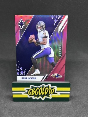 2021 Panini Phoenix - Lamar Jackson #7 Pink  /199 Ravens