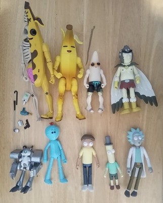 Huge Action Figure Lot - Fortnite McFarlane Peely & Rick and Morty Funko Figures