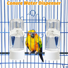 No Mess Bird Feeder Water Dispenser Set Automatic Parrot Feeder Drinker Trans...