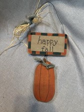 Happy Harvest Autumn Fall Thanksgiving Pumpkin Welcome Sign Door Home Decor