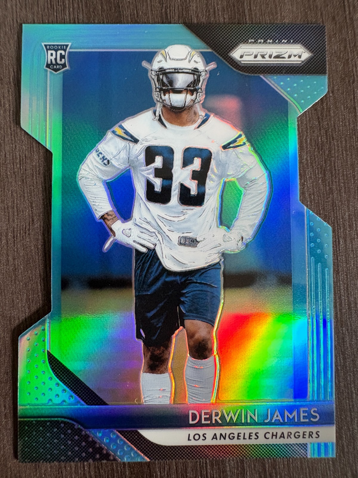 2018 Panini Prizm Derwin James #248 RC Rookie Light Blue Prizm serial /199