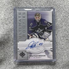 Upper Deck 2007-08 Ultimate Rookies Jonathan Bernier Autographed #126 Los Angel