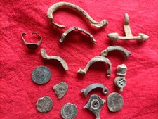AUTHENTIC ANCIENT ROMAN LOT – Original Rings, Brooches & Coins – Rare Collection