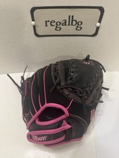 Wilson Youth Leather Baseball Glove Size 10" Pink Black T ...