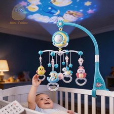 Musical Baby Crib Mobile with Lights Music Projection for Infants Remote Control
