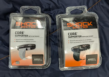 Shock Doctor Core Athletic Supporter with Cup Pocket White Black Set of 2