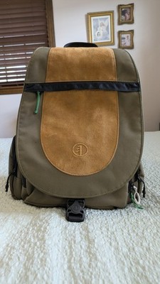 Tamrac ~ 3548 ~ Express Pack 8 Backpack Camera Bag ~ Tan & Brown ~ EUC