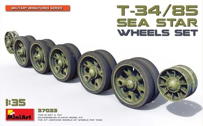 1:35 Miniart T-34/85 Sea Star Wheels Set Bausatz MA37033 Modell