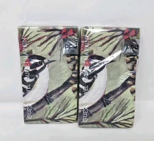 PPD "Winter Bird Musee" Guest Buffet Napkins 2 Pack 30 Count Total - 3 ply