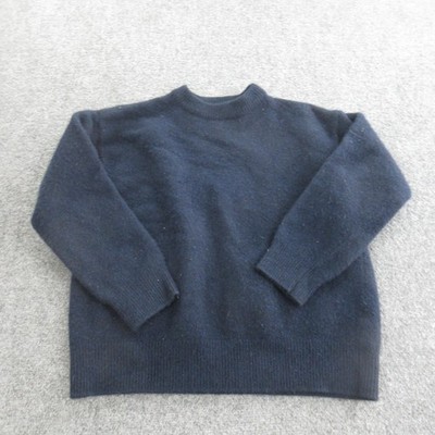 Almina Concept Sweater Womens S Blue Wool Cashmere Crewneck Knit Pullover