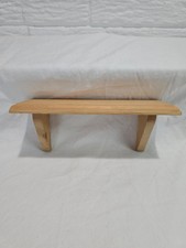 Country Style Unfinished Oak Wood Wall Mount Shelf 9.75" x 4" x 3.5"