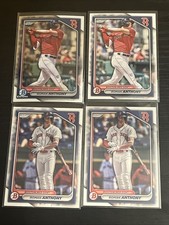 Roman Anthony RC LOT 2024 Bowman Chrome Draft & 3 Base #BD19 & BP22 Red Sox