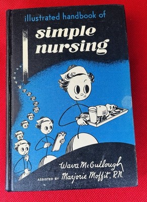 VTG Original Collectible 1949 Simple Nursing Comic Strip Cartoon Medical Book