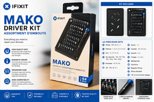 iFixit Mako Precision Driver Kit 64 Bit Screwdriver Repair Tool Set NEW
