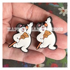 2 Pce Christmas SNOWMAN Frosty Themed Silicone Focal Beads DIY Jewelry Pens+ NEW