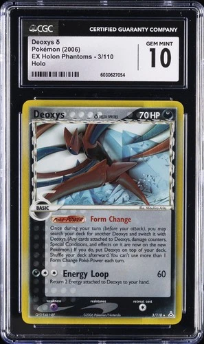 2006 POKEMON EX HOLON PHANTOMS HOLO #3/110 DEOXYS D CGC 10 GEM MINT