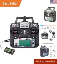 6CH 2.4GHz AFHDS RC Transmitter with FS-iA6B Receiver for Drones & Aircraft