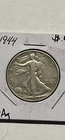 1944 Liberty Walking Half Dollar Silver 50C Circulated US Coin