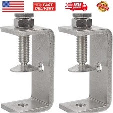 Pack of 2 Heavy Duty C Clamp 304 Stainless Steel C Clamp 65MM/2.6Inch Wide Ja...