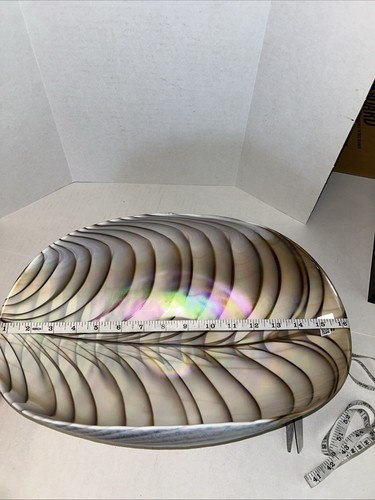 Murano Glass Bowl Large Folded Art - Picture 8 of 9