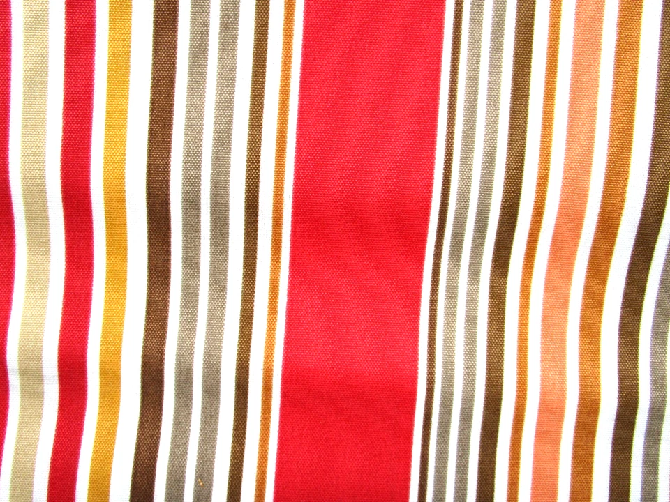 Funda de almohada a rayas coralinas para terraza patio exterior marrón tostado cierre de cremallera 16 x 16 Foto 4 de 4