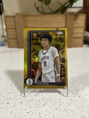 2025-26 Topps Chrome Nolan Traore Rookie RC TRUE GOLD /50 Refractor Nets 269