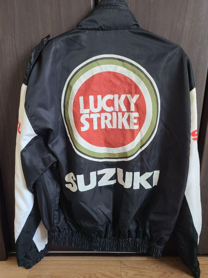 Suzuki Lucky Strike Racing Jacket M Nylon Motocross Biker Suzuki Lucky Strike Racing Jacket M Nylon Motocross Biker